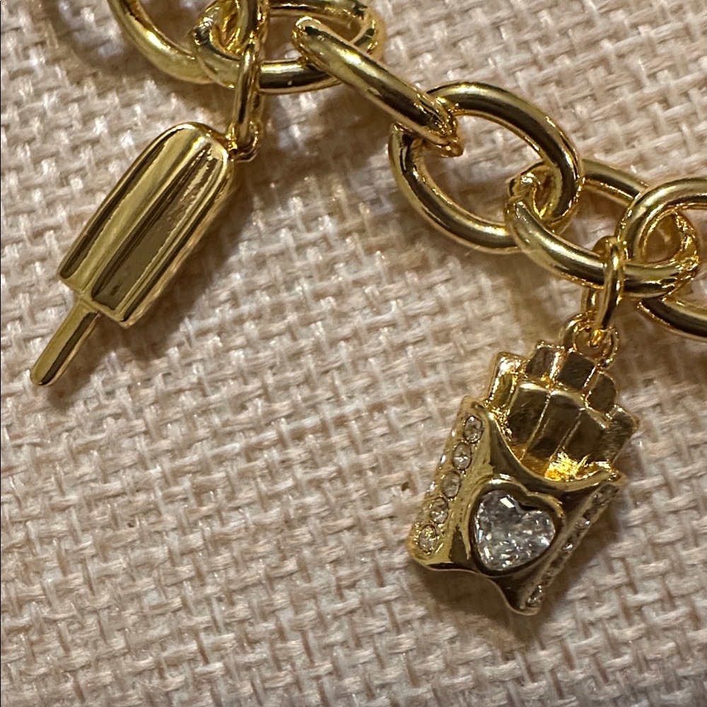 Kate Spade Gold Charm Bracelet with Fun Charms - Picture 3 of 7